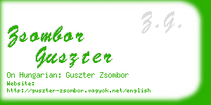 zsombor guszter business card